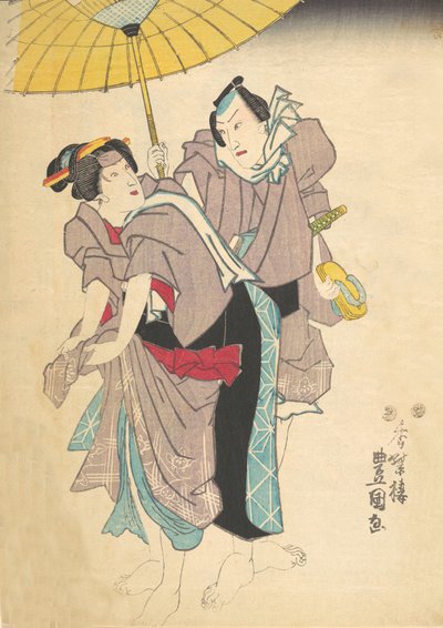 Prent, 19e eeuw door Utagawa Kunisada