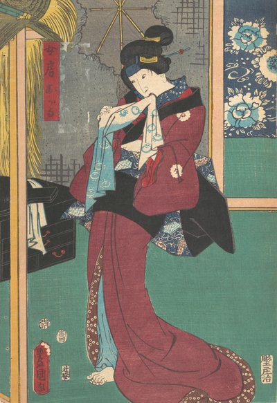 Prent, 19e eeuw door Utagawa Kunisada