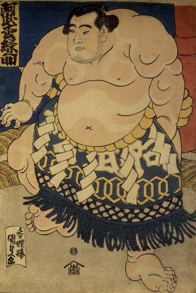 De Sumo-worstelaar Abumatsu Rokunosuke, ca.1835 door Utagawa Kunisada