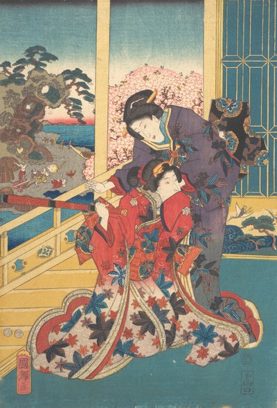 Bloem van Akashi door Utagawa Kuniteru