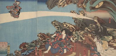Gama Sennins Animus uit de serie Ibaraki no keshin door Utagawa Kuniyoshi