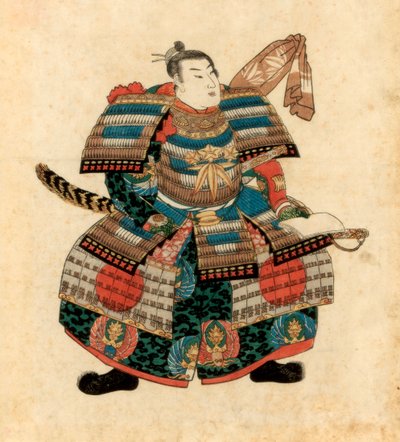 Japanse krijgsheer Minamoto no Yoritomo door Utagawa Kuniyoshi