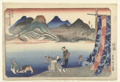 Narumi tot Chiriyu door Utagawa Kuniyoshi