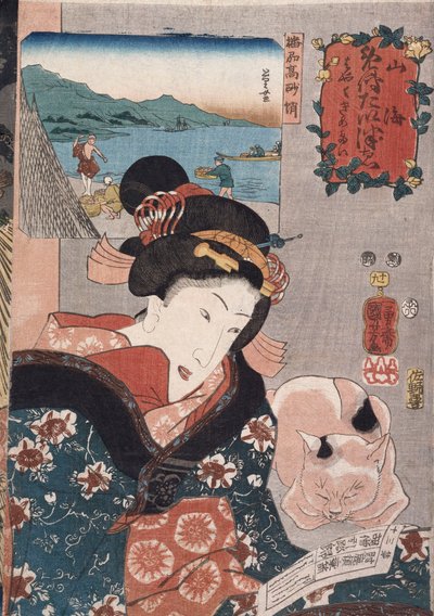 Octopus Vissen bij Takasago in de Provincie Harima, uit de Serie 