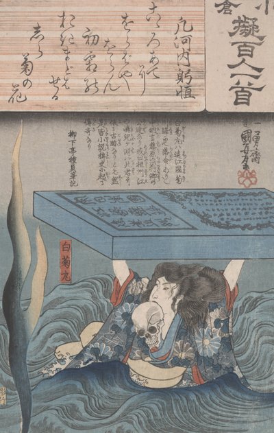Ogura imitatie van de honderd dichters door Utagawa Kuniyoshi