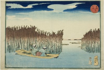 Omori, uit de serie "Beroemde plaatsen in de oostelijke hoofdstad (Toto meisho)" door Utagawa Kuniyoshi
