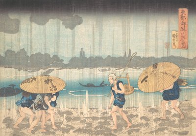 Onmayagashi in Edo, 1830-44 door Utagawa Kuniyoshi