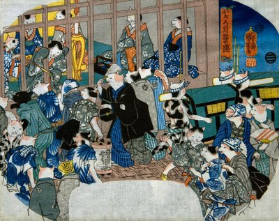 Bleke maan door Utagawa Kuniyoshi