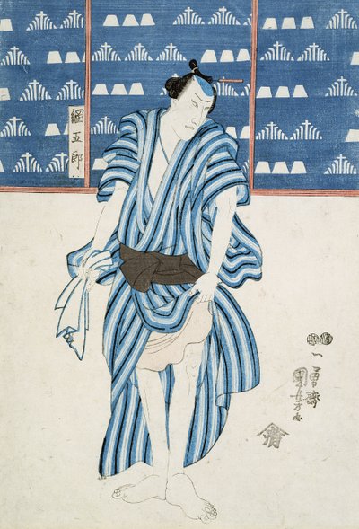 Portret van Tunagore door Utagawa Kuniyoshi