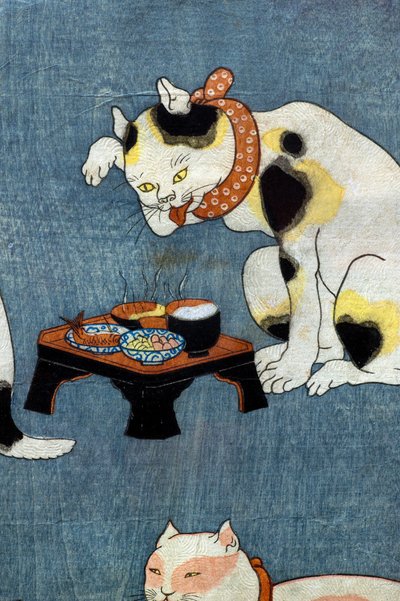 Spreekwoorden Geïllustreerd door Katten (Tatoe zukushi no uchi), c.1852 door Utagawa Kuniyoshi