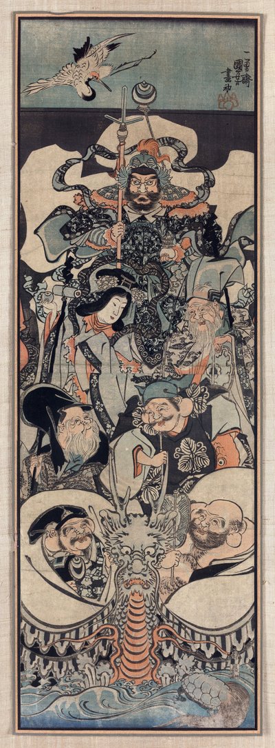 Zeven Gelukkige Goden door Utagawa Kuniyoshi