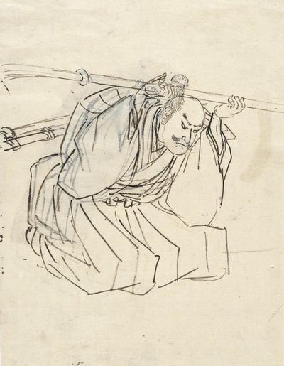 Schets van Shinano Sakon Tomoyuki door Utagawa Kuniyoshi