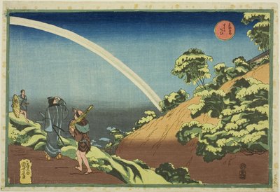 Surugadai, uit de serie "Beroemde plaatsen in de oostelijke hoofdstad (Toto Meisho)" door Utagawa Kuniyoshi