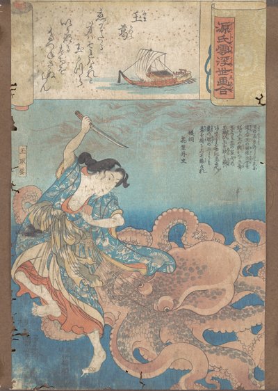 De juwelenkroon, ca. 1845-46 door Utagawa Kuniyoshi
