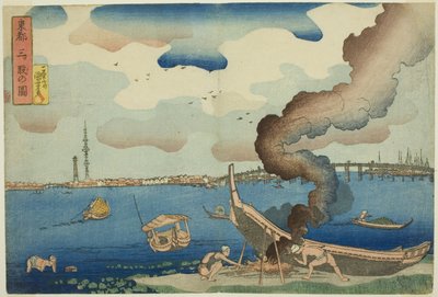 Uitzicht op Mitsumata in de Oostelijke Hoofdstad (Toto Mitsumata no zu), uit de serie "Uitzichten van de Oostelijke Hoofdstad (Toto no zu)" door Utagawa Kuniyoshi