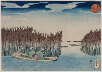 Ōmori, uit de serie Beroemde plaatsen in de oostelijke hoofdstad door Utagawa Kuniyoshi