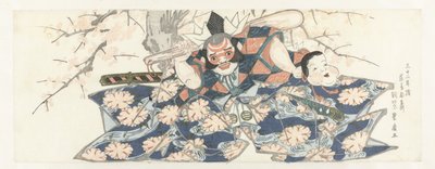 Krijger met een stamper door Utagawa Toyohiro