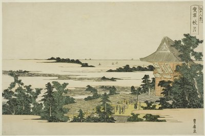 Herfstmaan op Atago-heuvel, uit de serie "Acht Zichten van Edo" door Utagawa Toyohiro