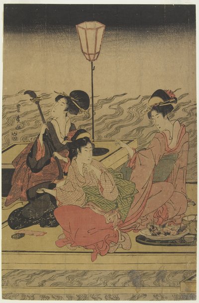 Juni (Zomerfeest aan de Kamo-rivier), begin 1800 door Utagawa Toyohiro