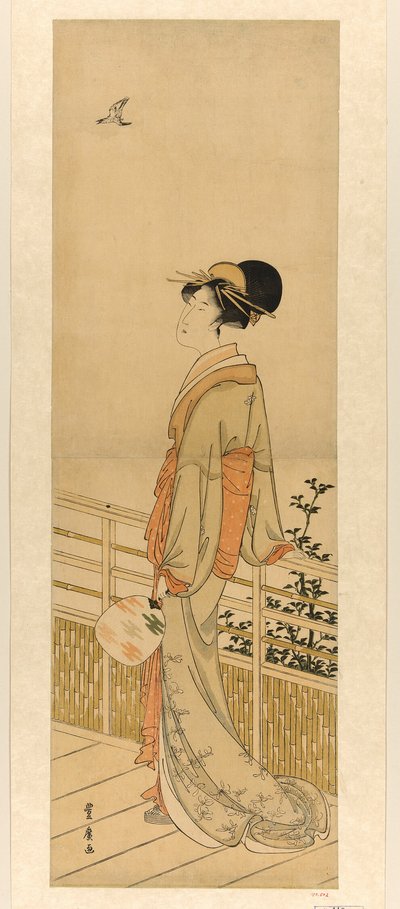 Luisteren naar de roep van de koekoek door Utagawa Toyohiro