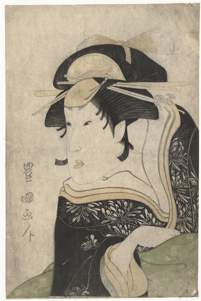 Busteportret van Segawa Kikunojo III door Utagawa Toyokuni (I)