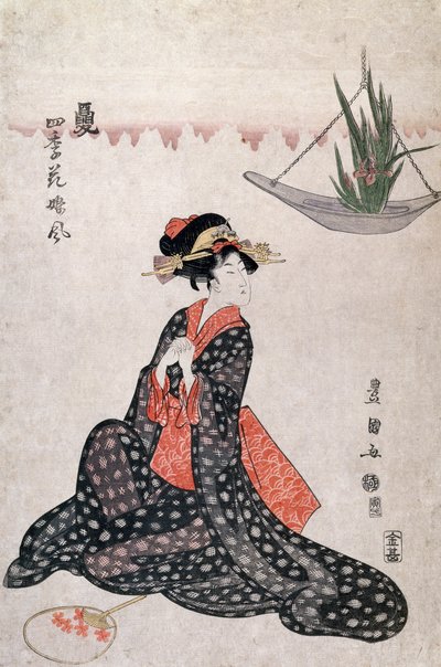 Bloemen van vier seizoenen door Utagawa Toyokuni