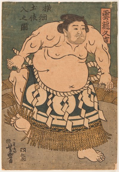 De sumoworstelaar Unryu Kyukichi door Utagawa Toyokuni