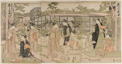 Het Shika-theehuis door Utagawa Toyokuni