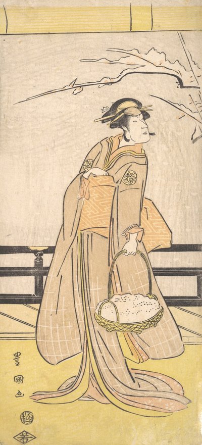 Nakayama Tomisaburo in een vrouwelijke rol, ca. 1790-1825 door Utagawa Toyokuni I