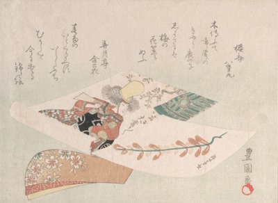 Voorstelling van het dansspel Dojoji door Utagawa Toyokuni I