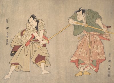 Scène uit een niet-geïdentificeerd drama, ca. 1800 door Utagawa Toyokuni I