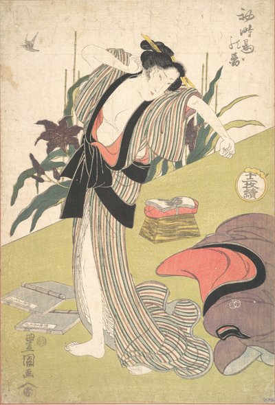 Het eerste bezoek van de koekoek door Utagawa Toyokuni I