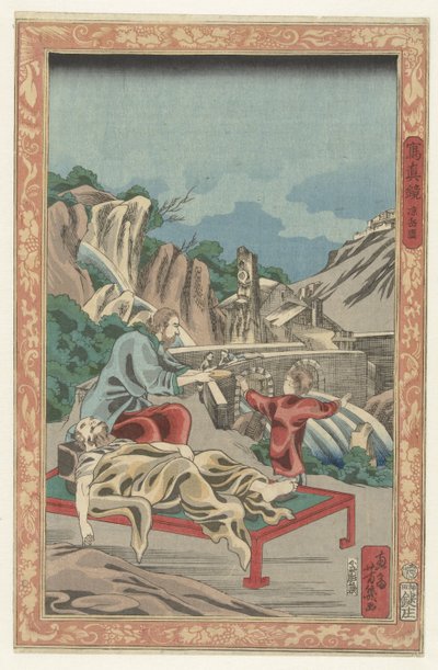 Camera obscura door Utagawa Yoshiiku