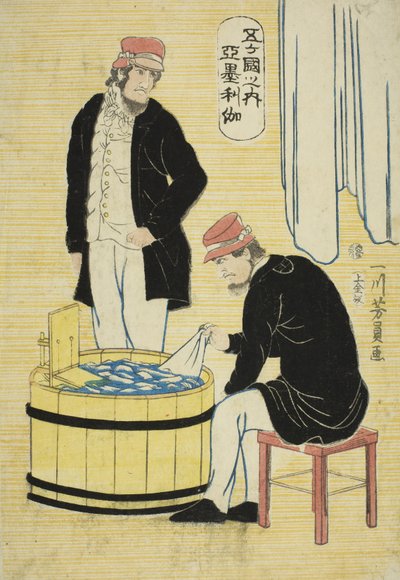 Onder de vijf naties: Amerikanen door Utagawa Yoshikazu