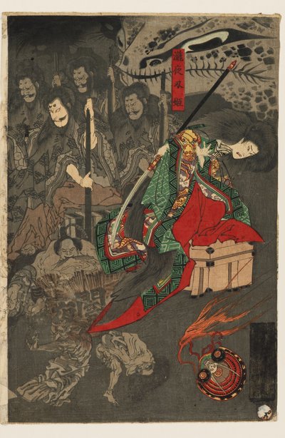 Nachtparade van honderd demonen in het Sōma-paleis door Utagawa Yoshiku
