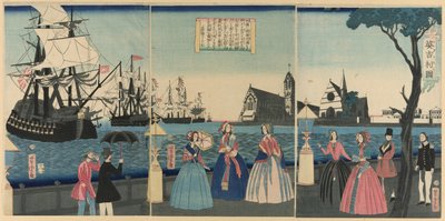 Engeland (Igirisu koku) door Utagawa Yoshitora