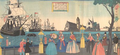 Engeland Igirisukoku, 2e maand, 1865 door Utagawa Yoshitora