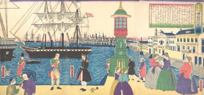 Parijs, Frankrijk, 1862 door Utagawa Yoshitora