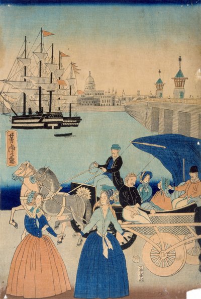Afbeelding van Londen, Engeland door Utagawa Yoshitora