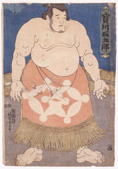 De sumoworstelaar Takaragawa Ishigoro door Utagawa Yoshitora