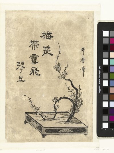 Pruimentakken door Utamaro (II) , Kitagawa (attributed to)