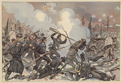 Slag bij Le Bourget, Beleg van Parijs, Frans-Duitse Oorlog door Victor Armand Poirson