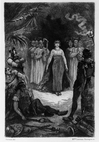 Illustratie door V.A. Poirson (1890) voor de roman 
