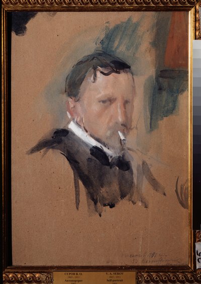 Zelfportret door Valentin Aleksandrovich Serov