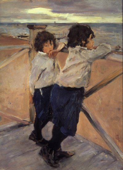 Kinderen, 1899 door Valentin Aleksandrovich Serov
