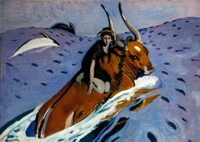 De ontvoering van Europa door Valentin Aleksandrovich Serov