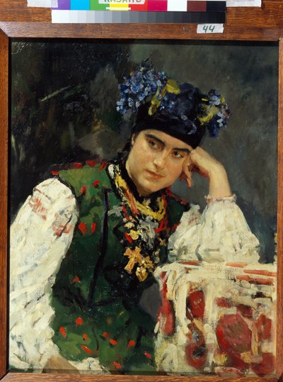 Portret van Sofia Dragomirov door Valentin Aleksandrovich Serov