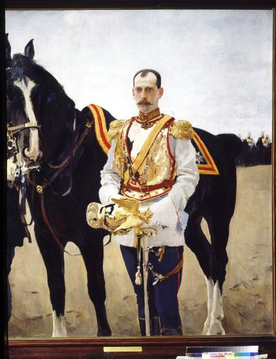Portret van groothertog Paul Alexandrovich van Rusland door Valentin Aleksandrovich Serov