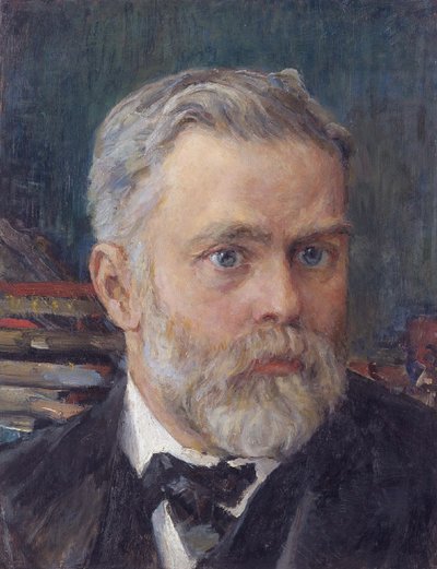 Portret van Emanuel Nobel 1859-1932, c. 1909 door Valentin Aleksandrovich Serov