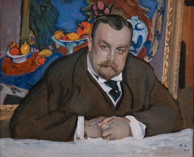 Portret van Ivan Abramovich Morozov door Valentin Aleksandrovich Serov